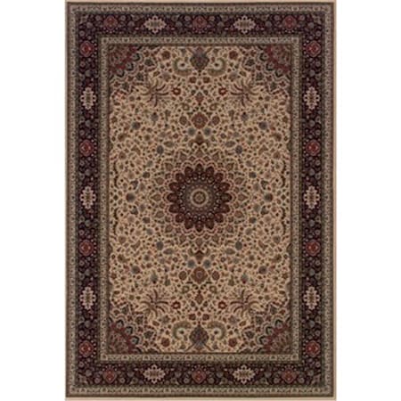 Sphinx By Oriental Weavers Area Rugs, Ariana 095I8 4X6 Rectangle - Ivory/ Black-Polypropylene A095I8120180ST